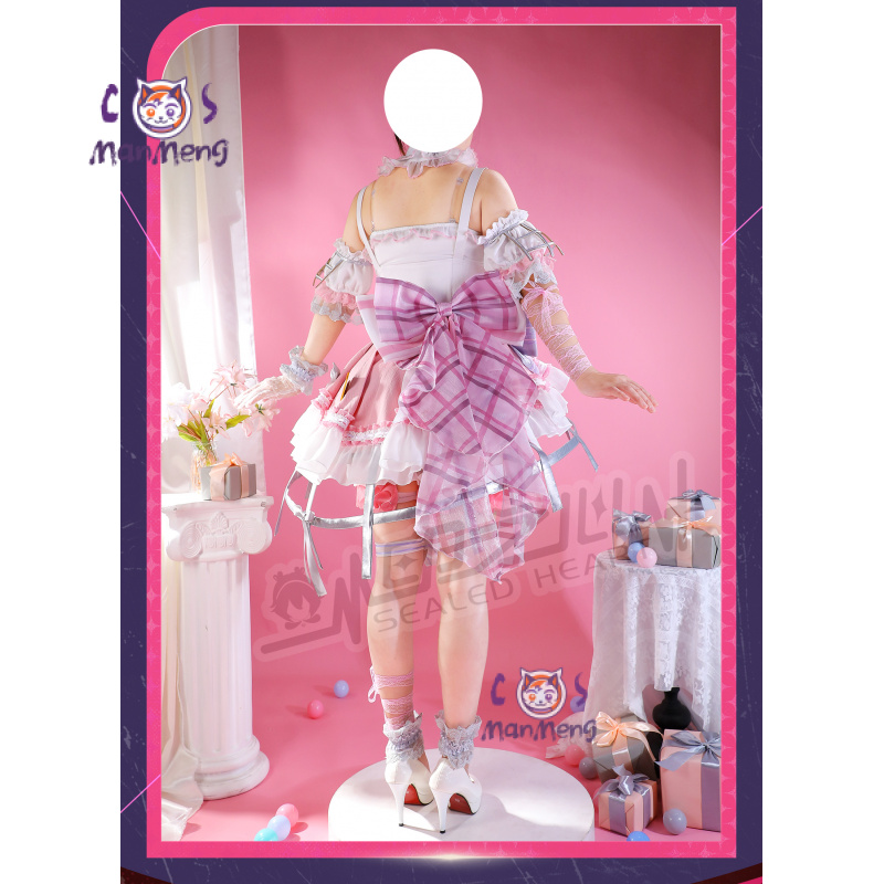 Prop Para Cosplay - 秋山美月アミア mzk アニメ PJSK コスプレ衣装女の子甘いピンクロリータドレス手袋アクセサリー小道具ハロウィンクリスマスギフト