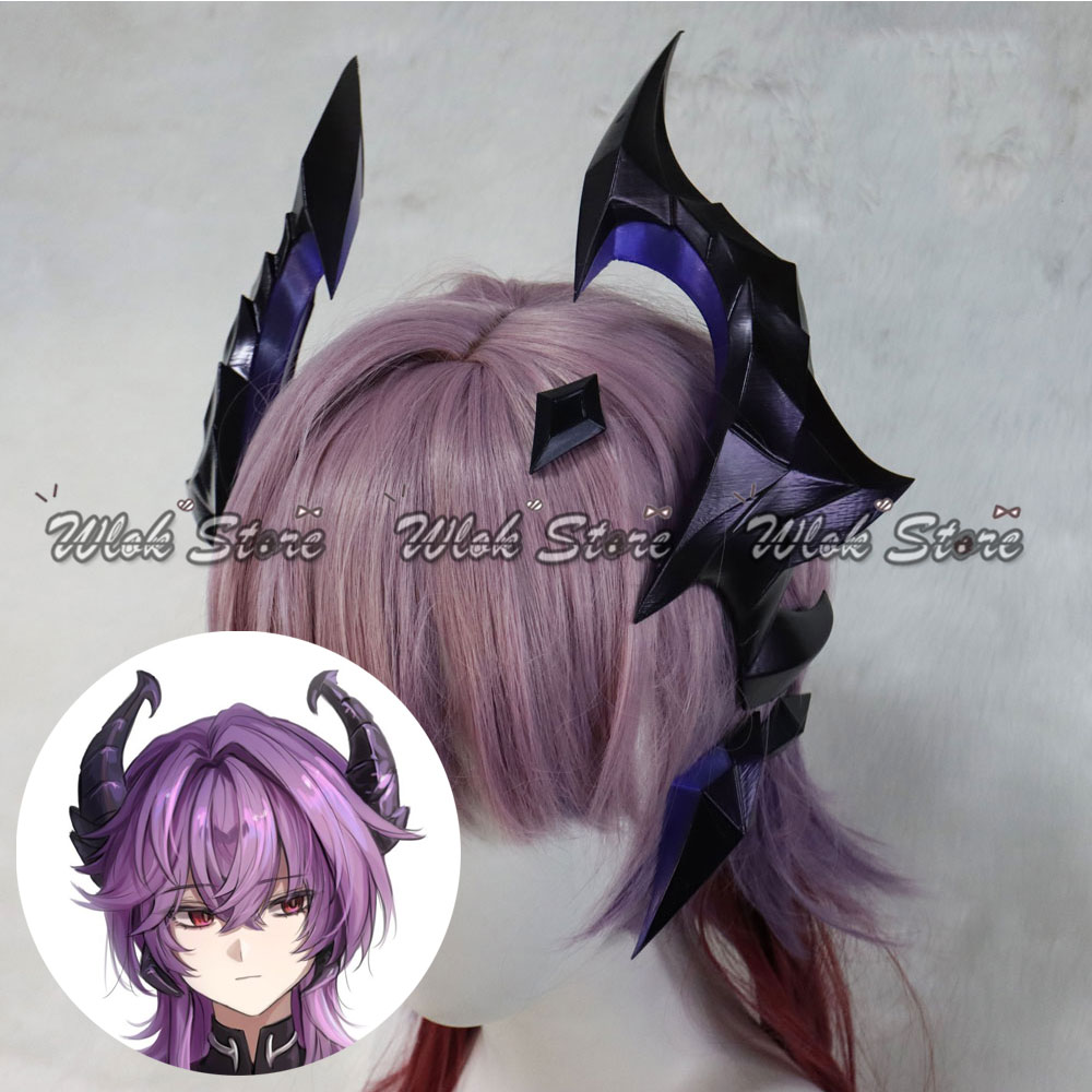 Prop Para Cosplay - アニメゲーム原神インパクトデュリンコスプレ帽子 PLA 角小道具男性女性ハロウィンパーティーカーニバルロールプレイアクセサリー