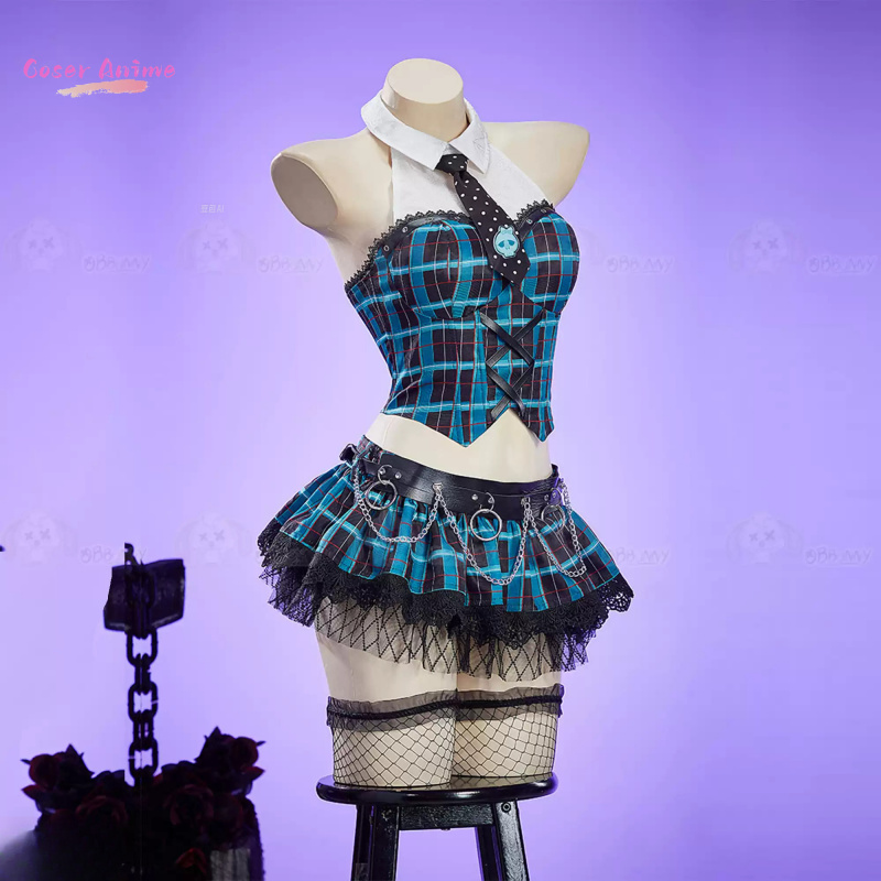 Prop Para Cosplay - フランキー・スタイン コスプレ衣装 – 女性用男性用制服 ハロウィンパーティー カーニバル小道具付き