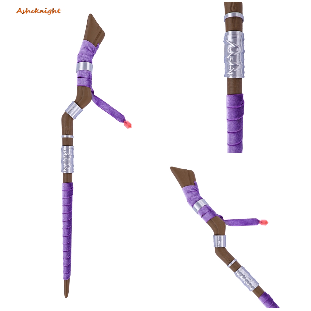 Frieren Cosplay Prop - アニメソウソウのフリーレンコスプレフェーンパープルスタッフオーナメントアクセサリーハロウィンロールプレイおもちゃプラスチック小道具パーティー変装スーツ