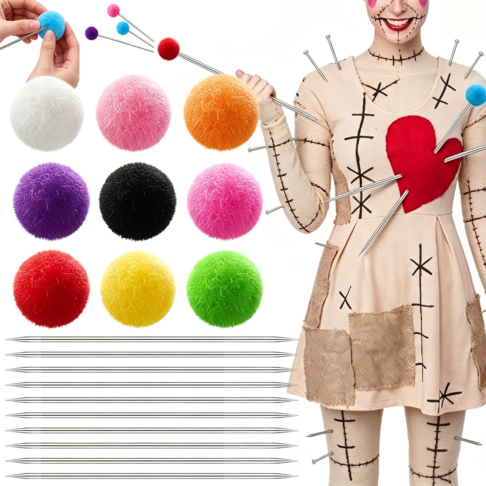 10セット ヴードゥー人形ピンキット 9.8インチ 縫い針  - Voodoo Cosplay And Prop のレビューと価格