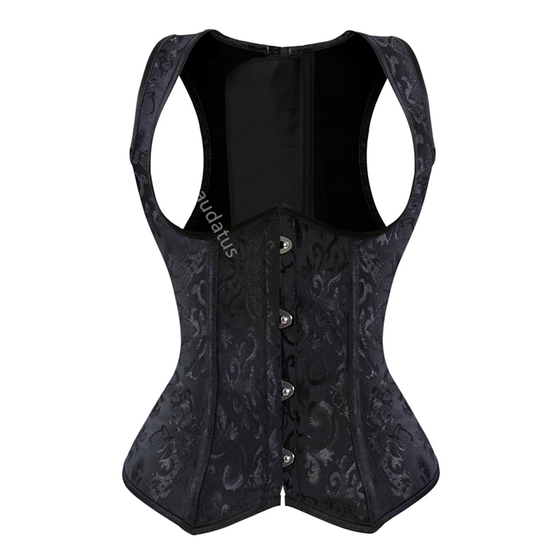 バストの下のコルセット,ストラップとスパイラルスチールトップ - Boning Corset Steel のレビューと価格